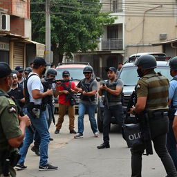 A tense encounter in Culiacán between armed civilians and the Coahuila force