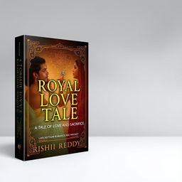 Create a book cover for the title 'A Royal Love Tale: A Tale Of Love and Sacrifice' by author RishiReddy