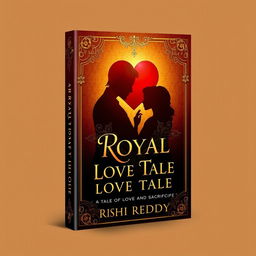 Create a book cover for the title 'A Royal Love Tale: A Tale Of Love and Sacrifice' by author RishiReddy