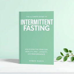 Create an ebook cover for 'The Ultimate Guide to Intermittent Fasting: Unlocking Health, Longevity and Performance'