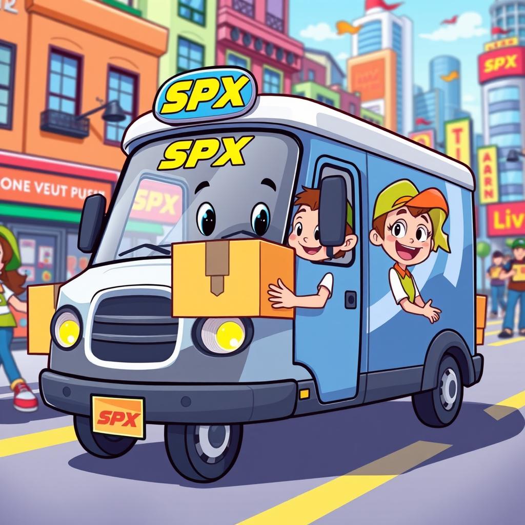 A lively and colorful cartoon-style design for SPX Shopee 9