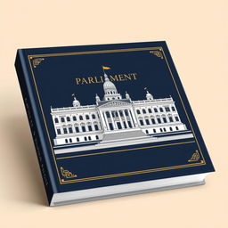 A sophisticated and elegant book cover for a parliamentary book