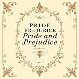 A detailed and elegant cover for a report on 'Pride and Prejudice'