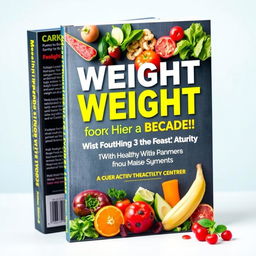 A vibrant and engaging book cover for a book about weight loss