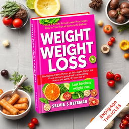 A vibrant and engaging book cover for a book about weight loss