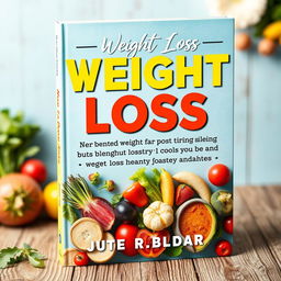 A vibrant and engaging book cover for a book about weight loss