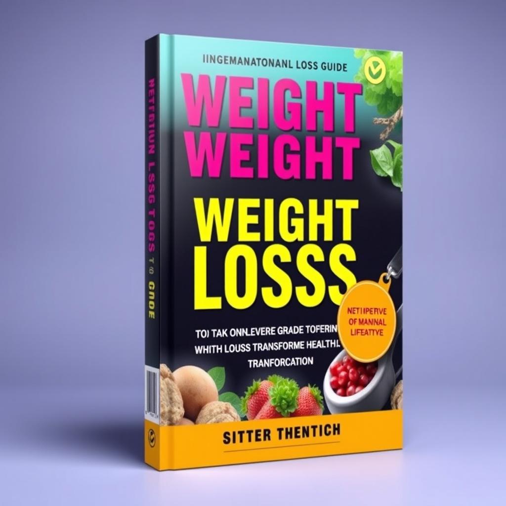 A captivating book cover for a weight loss guide