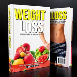 A captivating book cover for a weight loss guide