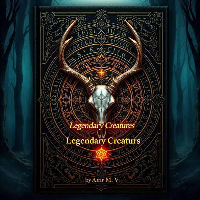 Create an intricate and magical book cover design