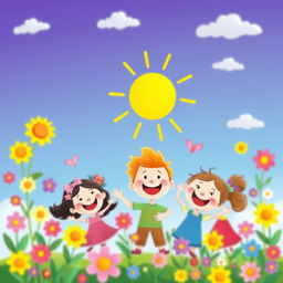 Generate a vibrant and colorful image with a whimsical and joyful theme, suitable for all audiences and ages