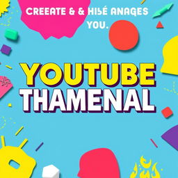 Create a vibrant and eye-catching YouTube thumbnail