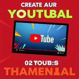 Create a vibrant and eye-catching YouTube thumbnail