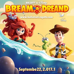Create an image inspired by BFDI (Battle for Dream Island) in collaboration with Amerne Flims, Jelly Bros, Vyond Young Productions, Grome TV, Pixar, and Disney