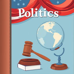 Create a book cover illustration that represents the theme of politics