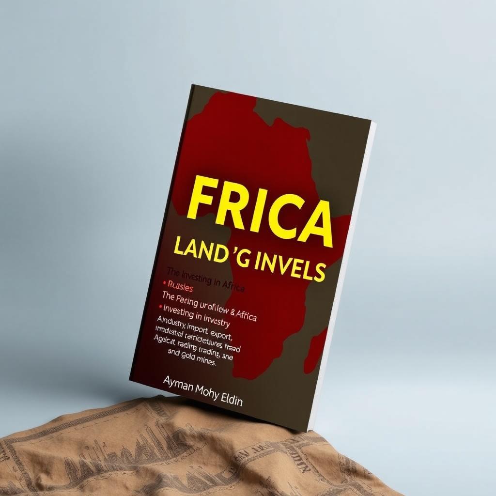 Create a book cover for 'Africa: Land of Invests' by Ayman Mohy Eldin