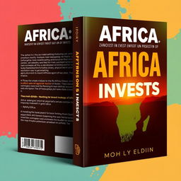 Create a book cover for 'Africa: Land of Invests' by Ayman Mohy Eldin