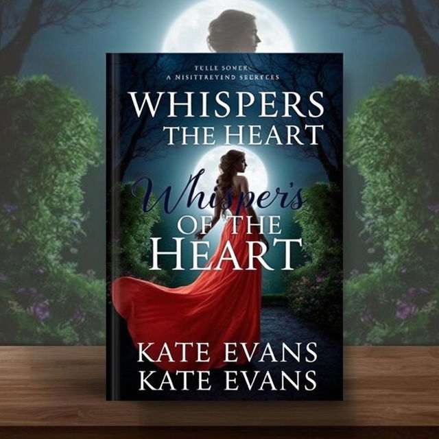 Design a captivating book cover titled 'Whispers of the Heart: The Mistress's Secret' by Kate Evans