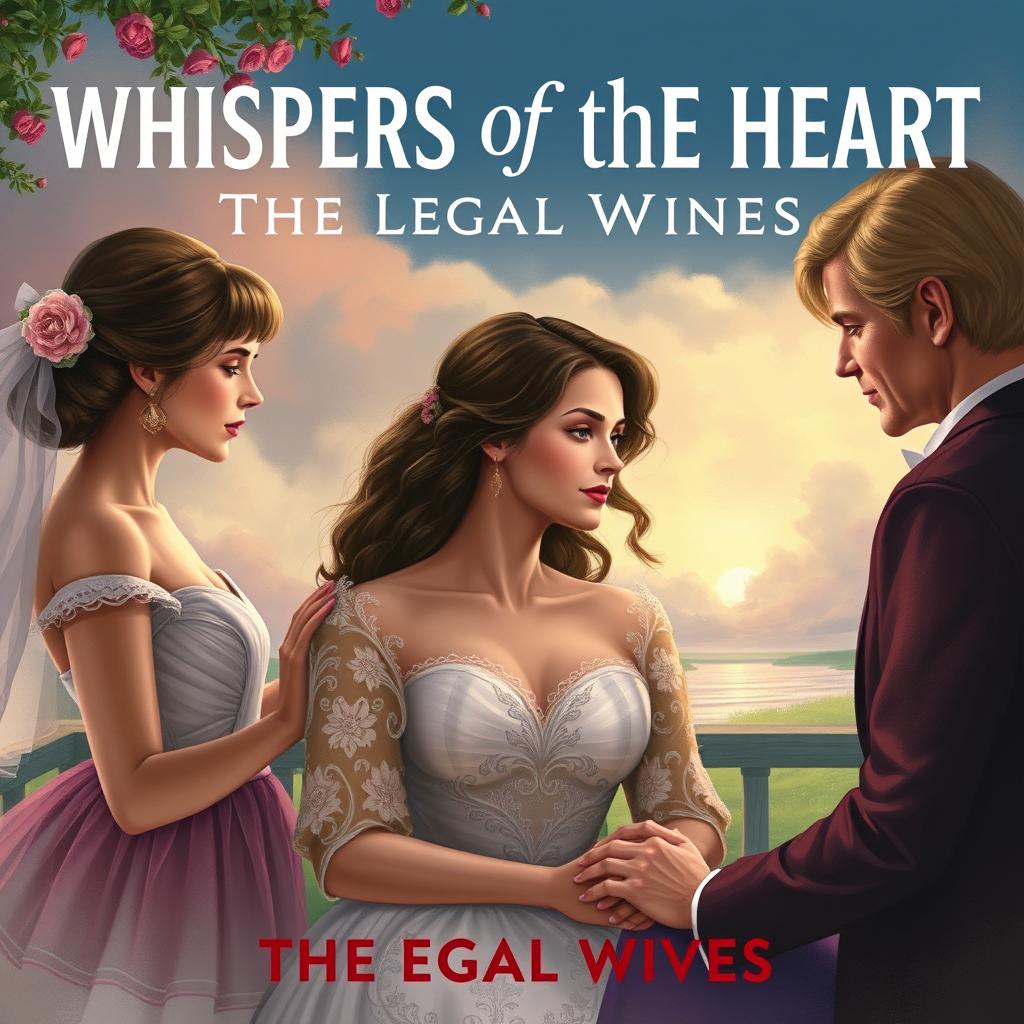 Create an image titled 'Whispers of the Heart: The Legal Wives'