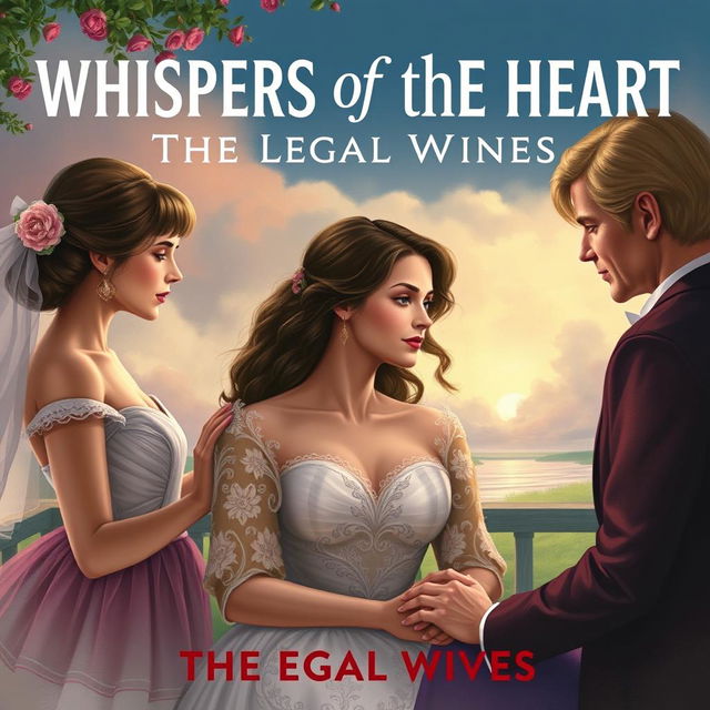 Create an image titled 'Whispers of the Heart: The Legal Wives'