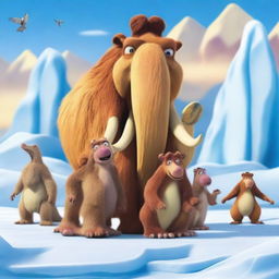 A poster for the fictional movie 'Ice Age 7: Huba on Ice' by Blue Sky Studios and 20th Century Fox, set to release on June 9, 3012