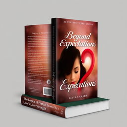 Create a captivating book cover for a book titled 'Beyond Expectations: The Legacy of Pranjal’s Love and Strength'