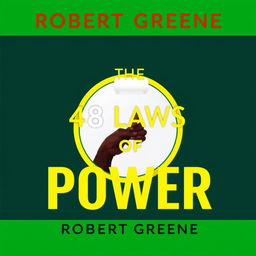 Create a book cover titled 'The 48 Laws of Power' by Robert Greene