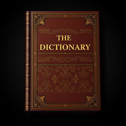 A book cover design for a dictionary