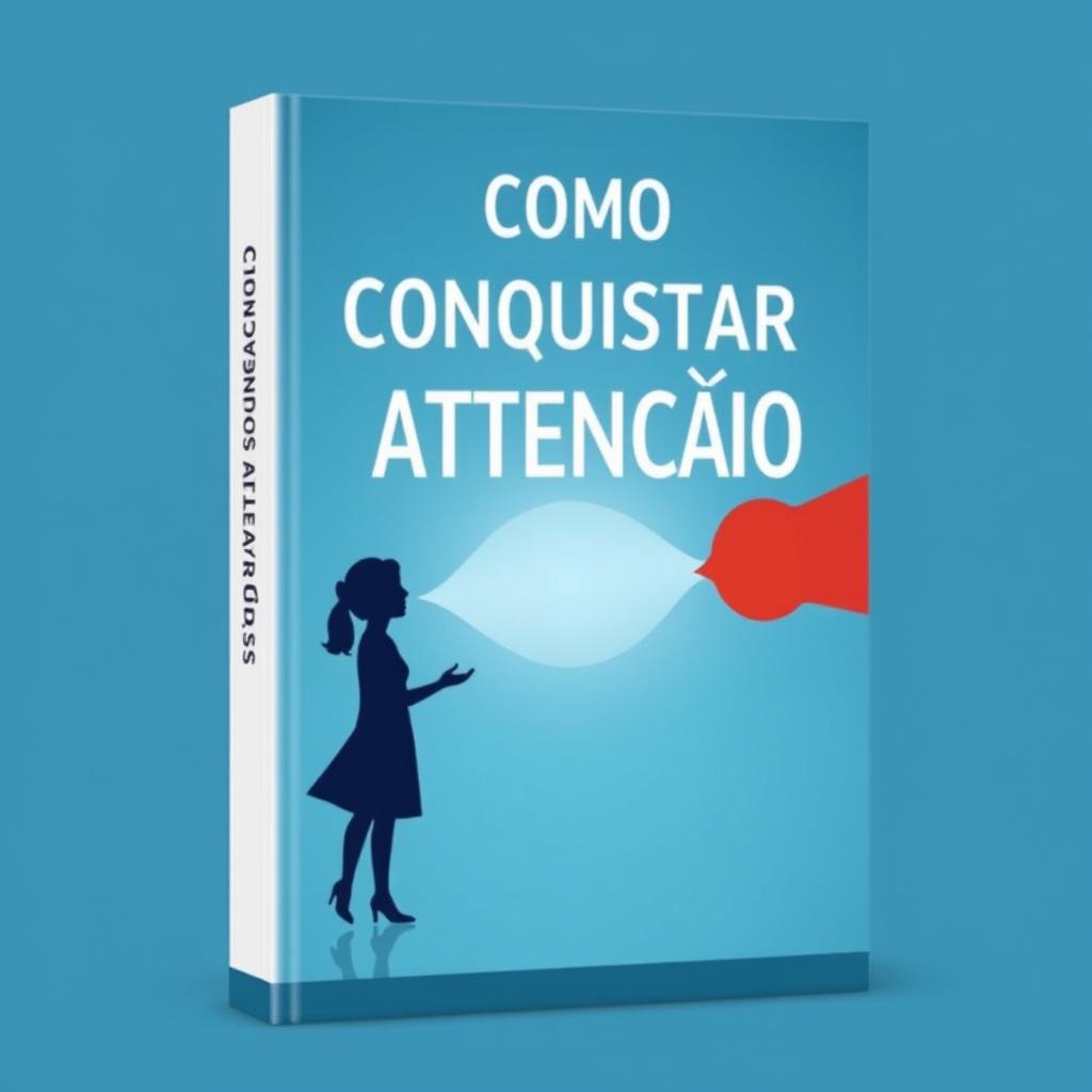 Create an ebook cover titled 'Como Conquistar a Atenção das Pessoas'