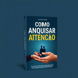 Create an ebook cover titled 'Como Conquistar a Atenção das Pessoas'