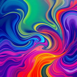 Create an abstract book cover featuring vibrant and swirling colors