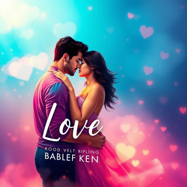 Create a captivating book cover for a romance novel featuring LGBTQIA+ themes