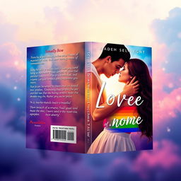 Create a captivating book cover for a romance novel featuring LGBTQIA+ themes