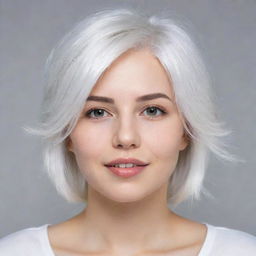 Photo of events of a girl 25 years, average build, with white hair. 