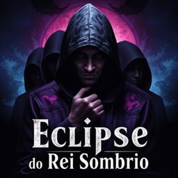 Create an eBook cover for the book titled 'Eclipse do Rei Sombrio'