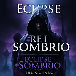 Create an eBook cover for the book titled 'Eclipse do Rei Sombrio'