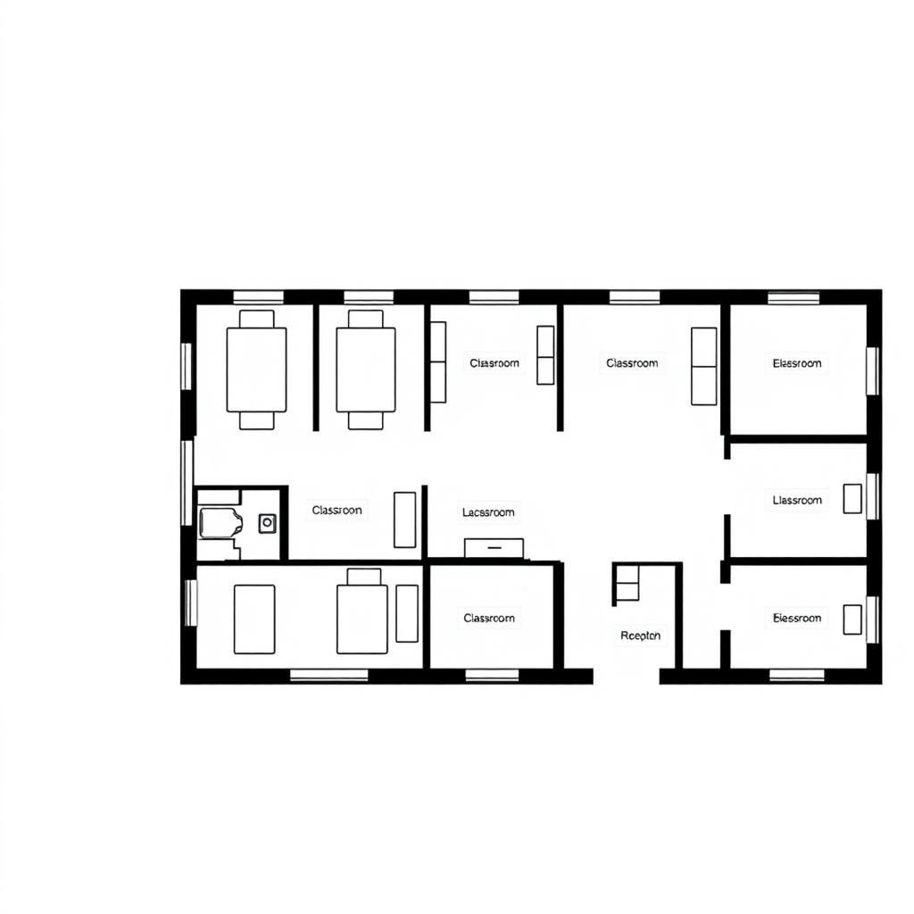 Design a detailed floorplan for a 400 square meter area