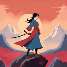 Create an image inspired by the movie 'Mulan III' (2008)