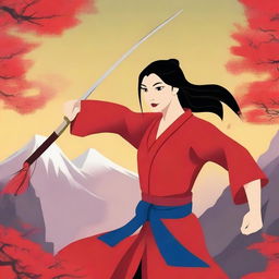 Create an image inspired by the movie 'Mulan III' (2008)