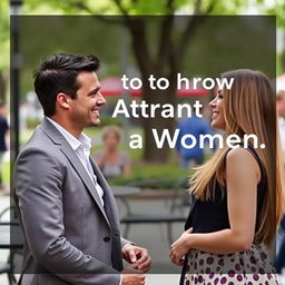 A visually appealing image illustrating a guide on how to attract a woman