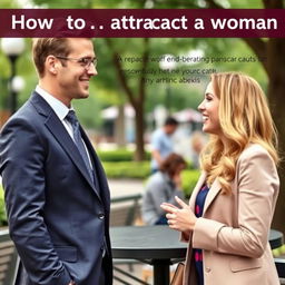 A visually appealing image illustrating a guide on how to attract a woman