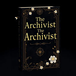 Create a mysterious novel book cover with the title 'The Archivist'