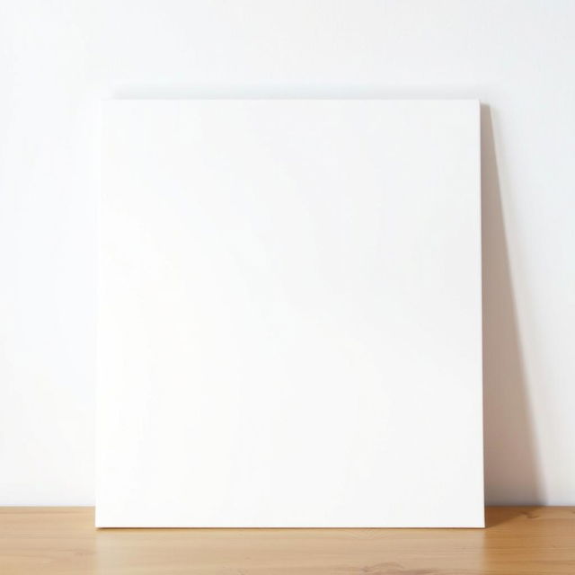 A blank canvas ready for any artistic creation