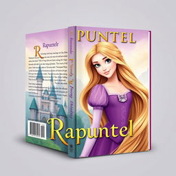 Create a customized book cover featuring Rapunzel