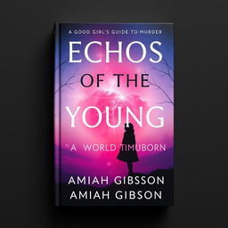 Create an aesthetically pleasing book cover with the title 'Echos of the Young, A World Reborn' at the top and 'by Amiah Gibson' at the bottom