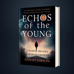 Create an aesthetically pleasing book cover with the title 'Echos of the Young, A World Reborn' at the top and 'by Amiah Gibson' at the bottom