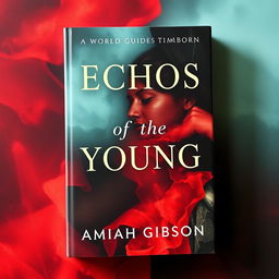 Create an aesthetically pleasing book cover with the title 'Echos of the Young, A World Reborn' at the top and 'by Amiah Gibson' at the bottom