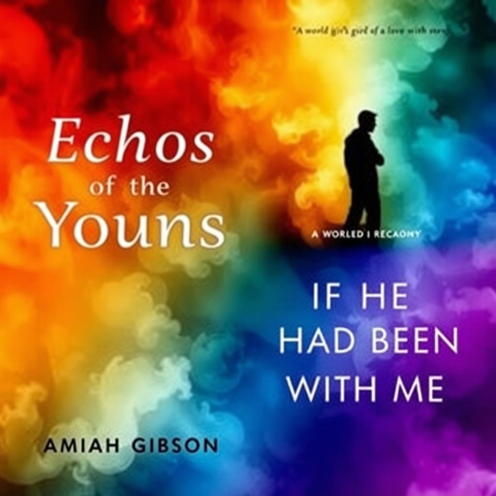 Create an aesthetically pleasing book cover with the title 'Echos of the Young, A World Reborn' at the top and 'by Amiah Gibson' at the bottom