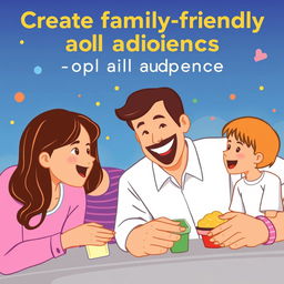 Create an image that is family-friendly and suitable for all audiences