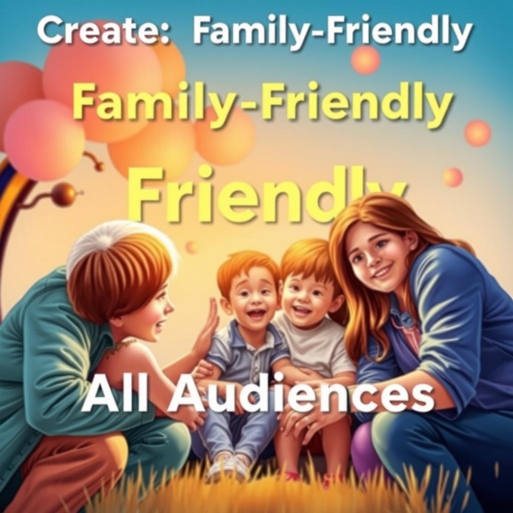 Create an image that is family-friendly and suitable for all audiences