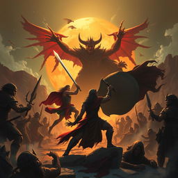 Create a movie poster for a Dungeons & Dragons campaign set in the Dark Sun universe